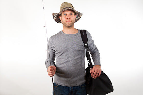 split strap fishing bags