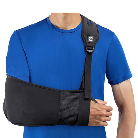 Medical Arm Sling with Split Strap Technology, Ergonomic Design by Custom SLR + Healjoy