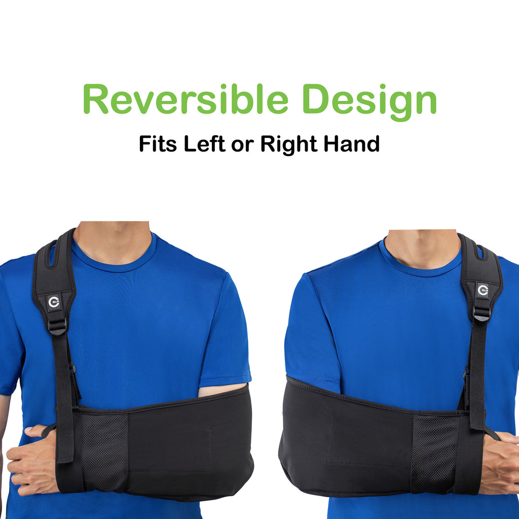 Medical Arm Sling with Split Strap Technology, Ergonomic Design by Custom SLR + Healjoy