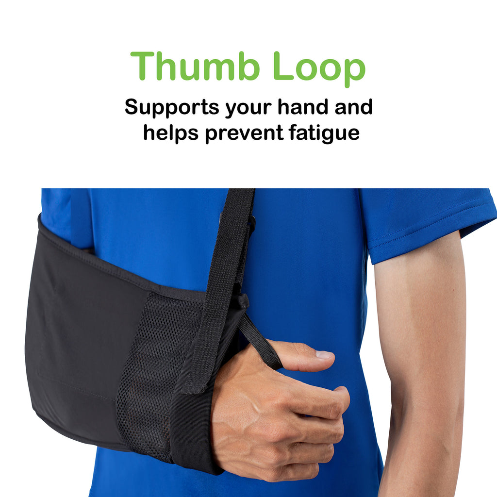 Medical Arm Sling with Split Strap Technology, Ergonomic Design by Custom SLR + Healjoy